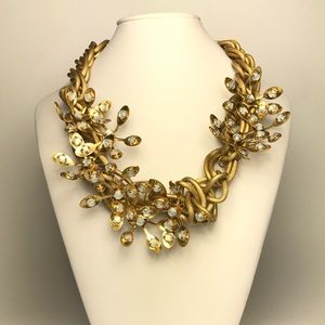 Tory Burch Gold Chain Statement Necklace